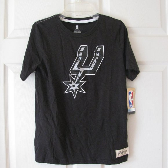 San Antonio Spurs NBA Shirt Boys Medium 10 12 New NWT NBA Prime Sports SALE - Picture 1 of 4